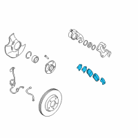 OEM Kia Optima Pad Kit-Front Disc BRAK Diagram - 581013QA50