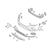 OEM 2016 Ford Flex Mud Shield Bolt Diagram - -W711158-S439