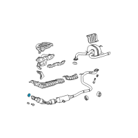 OEM 2014 Toyota Yaris Front Pipe Gasket Diagram - 17451-21070