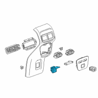 OEM 2020 GMC Acadia Power Outlet Diagram - 84616753