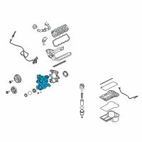 OEM 2004 Ford Excursion Front Cover Diagram - 4C3Z-6019-C