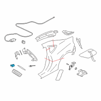 OEM 2016 Scion FR-S Fuel Door Spring Diagram - SU003-01474