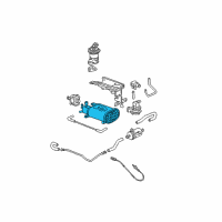 OEM 2005 Honda Civic Canister Assembly Diagram - 17011-S5A-A30