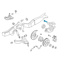 OEM 1999 Chevrolet S10 Bolt, Engine Rear Mount Frame Side Bracket Diagram - 15676472