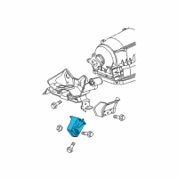 OEM 2005 Jeep Grand Cherokee Bracket-Engine Mount Diagram - 52090297AG