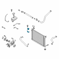 OEM Hyundai Sonata Bracket Assembly-Radiator Mounting, Upper Diagram - 25333-C1000