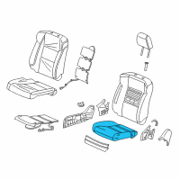 OEM Acura Pad, Right Front Seat Cushion Diagram - 81137-TX4-A31