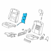 OEM 2016 Acura RDX Tci, Right Front Seat-Back Diagram - 81217-TX4-A31