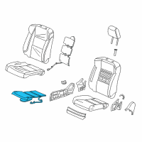 OEM Acura RDX Tci, Right Front Seat Cushion Diagram - 81219-TX4-A31