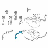 OEM Acura MDX Pipe, Fuel Filler Diagram - 17660-TZ5-A02