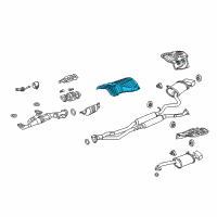 OEM 2010 Acura TL Plate A, Front Floor Heat Baffle Diagram - 74601-TK5-A00