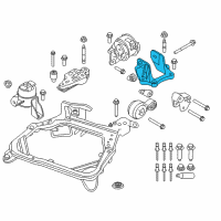 OEM Mercury Transmission Mount Bracket Diagram - 9E5Z-6031-B