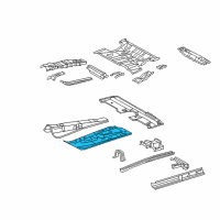 OEM 2012 Toyota RAV4 Front Floor Pan Diagram - 58111-0R010