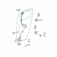 OEM 2009 Toyota FJ Cruiser Lock Assembly Diagram - 69360-35010