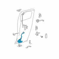 OEM Toyota FJ Cruiser Lock Assembly Diagram - 69380-35021