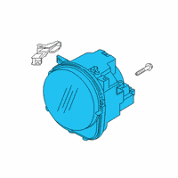 OEM Jeep Renegade Headlamp Diagram - 68516345AA