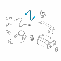 OEM Chevrolet City Express Rear Oxygen Sensor Diagram - 19316344