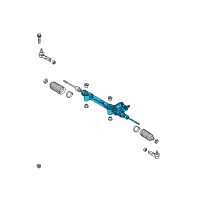 OEM 2008 Toyota FJ Cruiser Inner Tie Rod Diagram - 45503-39305