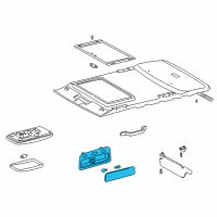 OEM 2000 Toyota RAV4 Lamp Assembly, Map Diagram - 81260-22170-B0