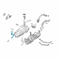 OEM 1997 Nissan Pathfinder Hose-Fuel Diagram - 17551-1W200