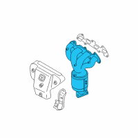 OEM 2010 Kia Rio Exhaust Manifold Assembly Diagram - 2851026390