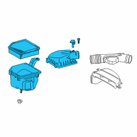 OEM 2017 Lexus GS200t Cleaner Assy, Air W/Element Diagram - 17700-36420