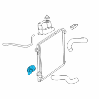 OEM Mercury Radiator Assembly Bracket Diagram - 1L2Z-8A193-AA