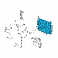 OEM 2006 Dodge Magnum Engine Cooling Radiator Diagram - 5175367AA