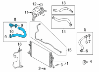 OEM 2017 Hyundai Ioniq Hose Assembly-Radaator, Lower Diagram - 25415-G2000