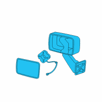 OEM Hummer H3 Mirror Assembly Diagram - 15884836