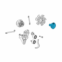 OEM 2004 Chevrolet Blazer Clutch, Fan Blade Diagram - 15154901