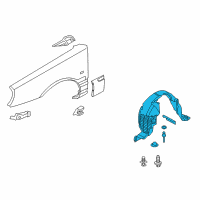 OEM Kia Amanti Guard Assembly-Front Wheel Diagram - 868123F000