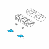 OEM 2015 Ford Taurus Seat Cushion Heater Diagram - AG1Z-14D696-P