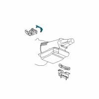 OEM 2003 GMC Envoy XL Spacer-Engine Mount Bracket Diagram - 15179514