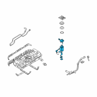 OEM Hyundai Entourage Fuel Pump & Sender Module Assembly Diagram - 31110-4D500--DS