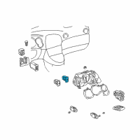 OEM 2006 Pontiac Vibe Switch, Lift Gate Window Release Diagram - 88970412