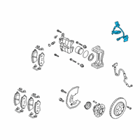 OEM Kia Stinger Sensor Assembly-Front Abs L Diagram - 59810J5000