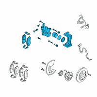 OEM 2018 Kia Stinger Front Brake Assembly, Left Diagram - 58110J5010