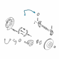 OEM 2018 Infiniti Q50 Sensor Assy-Antiskid, Rear Diagram - 47901-4GA0A