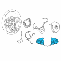 OEM 2017 BMW 740e xDrive Multifunct Steering Wheel Switch Diagram - 61-31-9-388-741