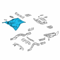 OEM 2019 Lexus LC500 Panel Sub-Assembly, Center Diagram - 58201-11901