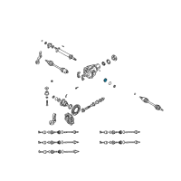 OEM 2003 Kia Sorento Bearing-Side Diagram - 0011827350