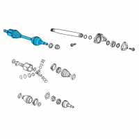 OEM Chevrolet Cruze Axle Shaft Assembly Diagram - 13390552