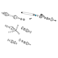 OEM 2014 Chevrolet Cruze Intermed Shaft Seal Diagram - 13358219