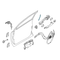 OEM 2022 Nissan Rogue Sport Rod-Key Lock, LH Diagram - 80515-DF30A