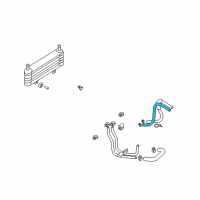 OEM Kia Amanti Hose Assembly-Automatic TRANSAXLE Oil Co Diagram - 254203A100AAA