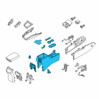 OEM Hyundai Console Assembly-Floor Diagram - 84610-F2200-TRY