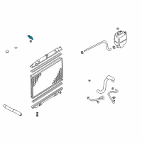 OEM Nissan Bracket Assy-Radiator Mounting Diagram - 21546-31U1A