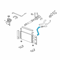 OEM Saturn Aura Radiator Outlet Hose (Lower) Diagram - 25807086