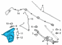 OEM 2020 BMW M850i xDrive WINDSHIELD CLEANING CONTAINE Diagram - 61-66-9-478-622
